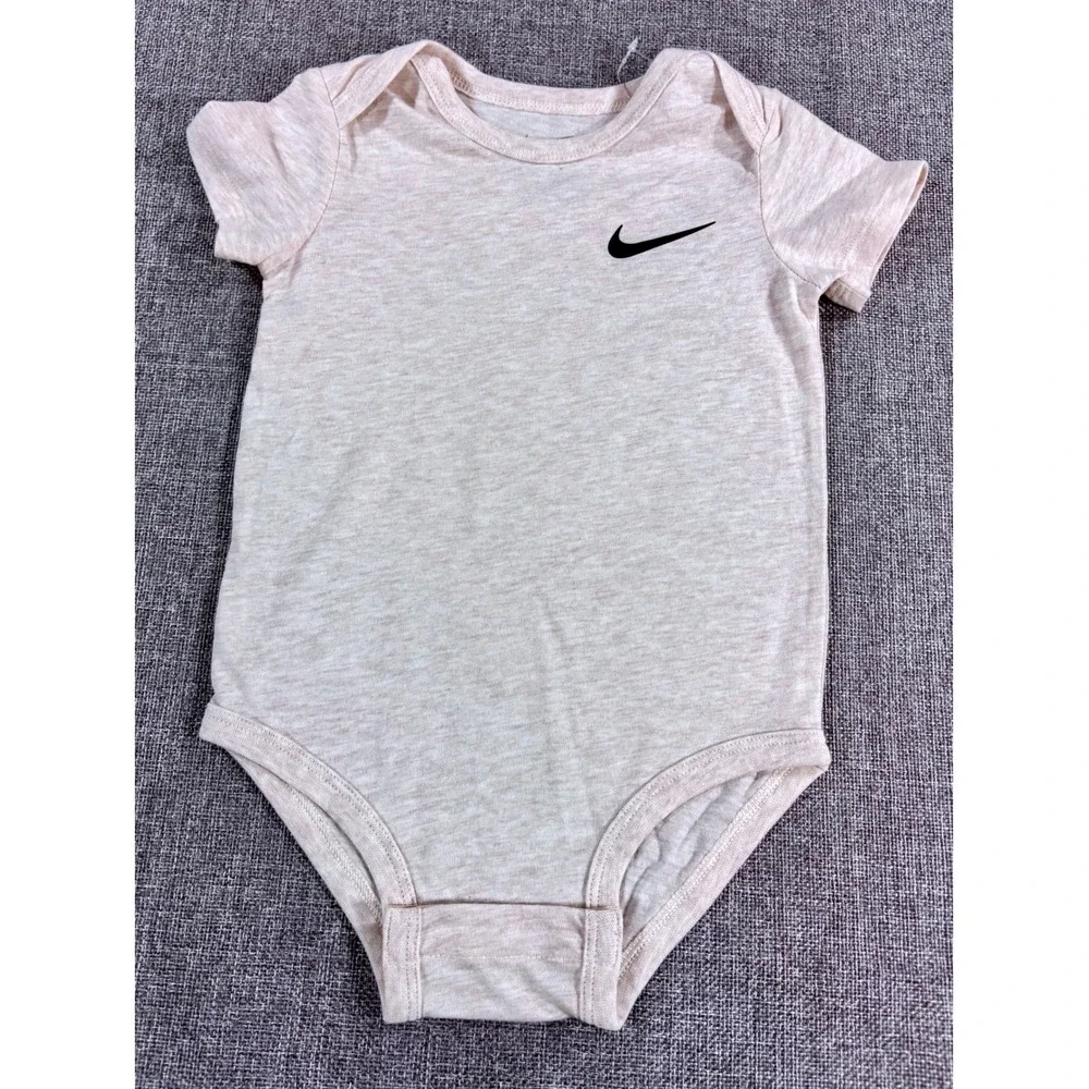 Nike 2-Piece Set 3BRAND Graphic Tee and Bodysuit Hemp Oatmeal Baby Boys Size 12M